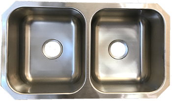 Revere double bowl 50/50 sink